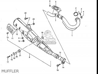 MUFFLER - DR125 1988 (J) USA (E03)