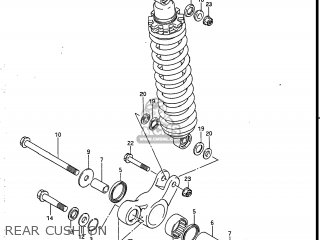 REAR CUSHION - DR125 1988 (J) USA (E03)