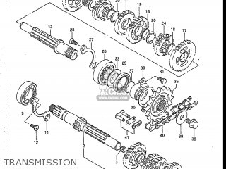 TRANSMISSION - DR125 1988 (J) USA (E03)
