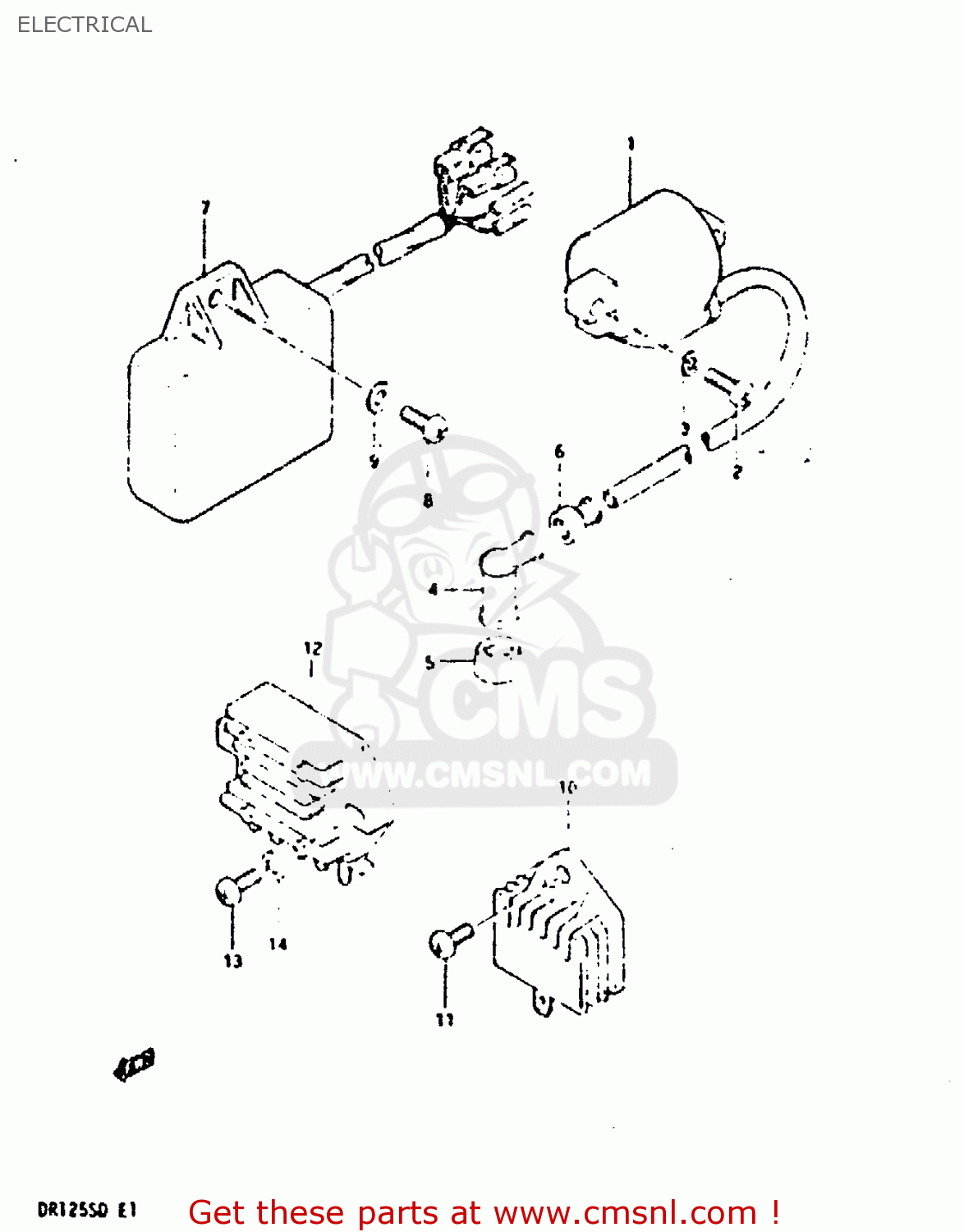 Suzuki DR125S 1982 (Z) ELECTRICAL - buy original ELECTRICAL spares online