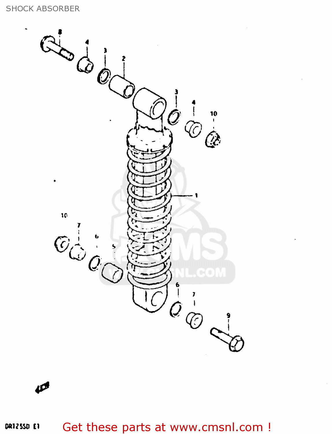 SHOCK ABSORBER DR125S 1982 (Z)