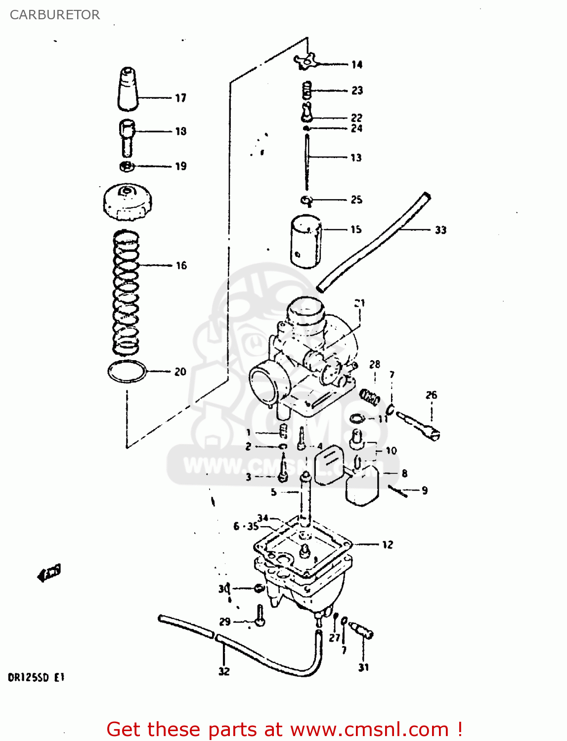 CARBURETOR DR125S 1982 (Z)