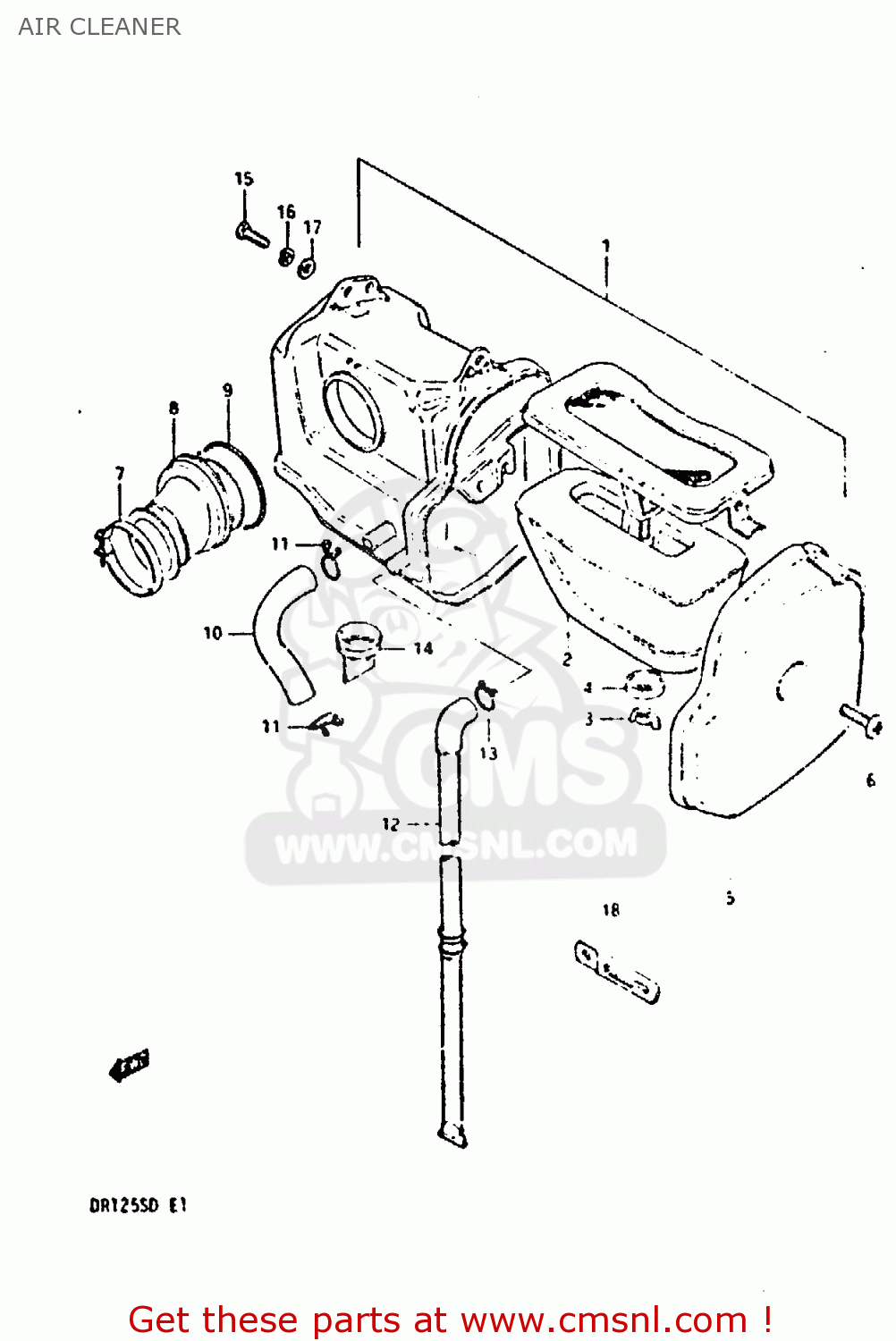 AIR CLEANER DR125S 1982 (Z)