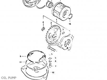 OIL PUMP - DR125S 1982 (Z)