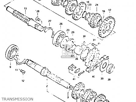 TRANSMISSION - DR125S 1982 (Z)