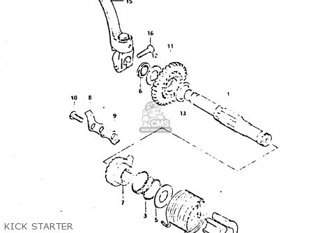 KICK STARTER - DR125S 1982 (Z)