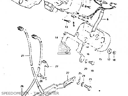 SPEEDOMETER - TACHOMETER - DR125S 1982 (Z)