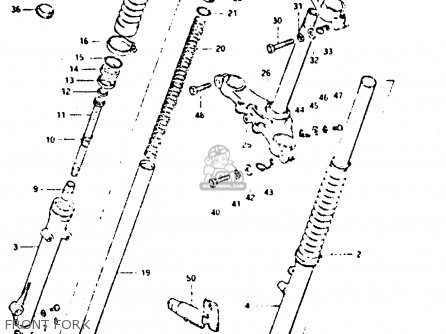 FRONT FORK - DR125S 1982 (Z)
