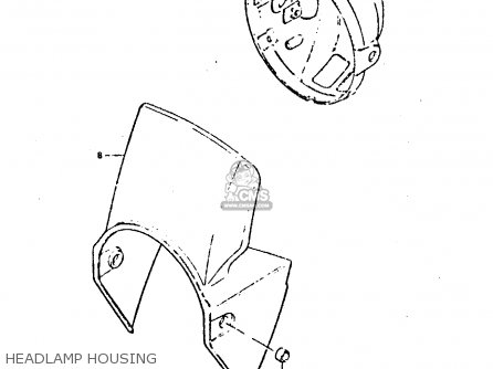 HEADLAMP HOUSING - DR125S 1982 (Z)