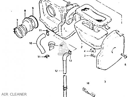 AIR CLEANER - DR125S 1982 (Z)