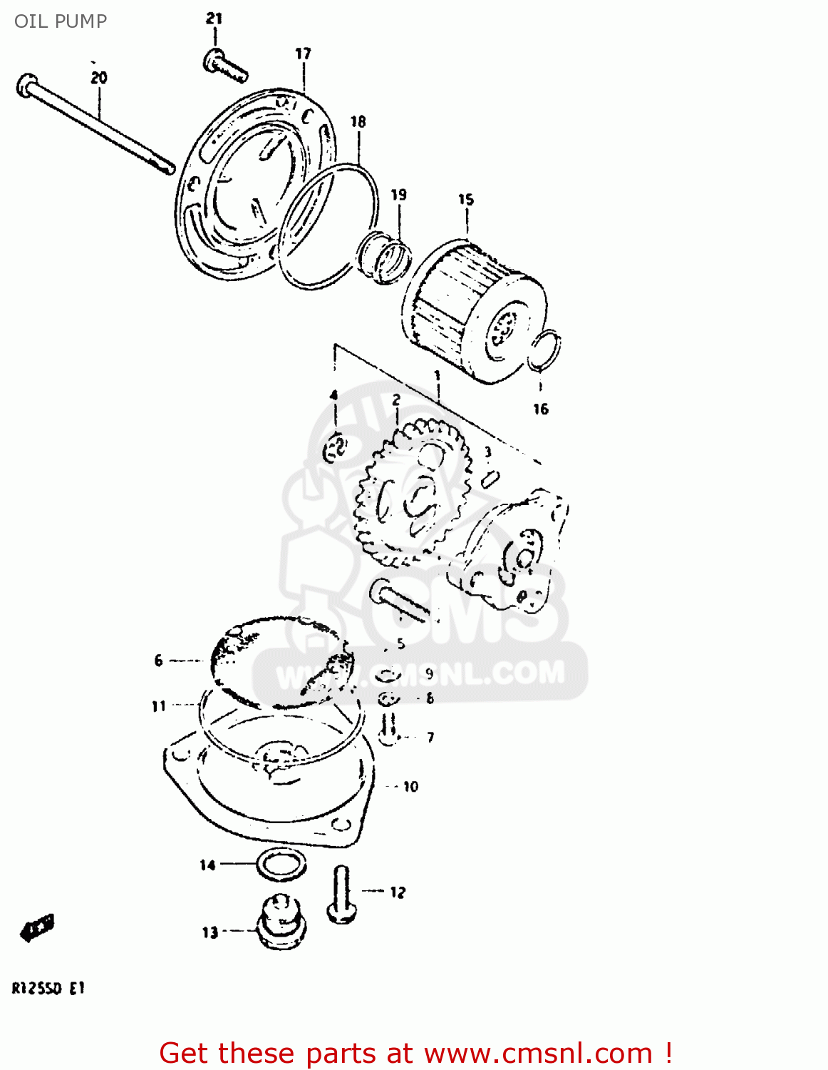 OIL PUMP DR125S 1983 (D)