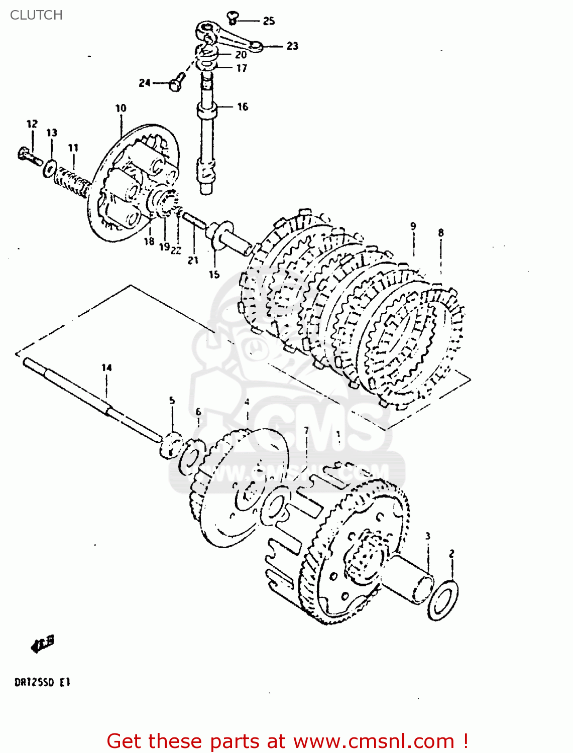 CLUTCH DR125S 1983 (D)