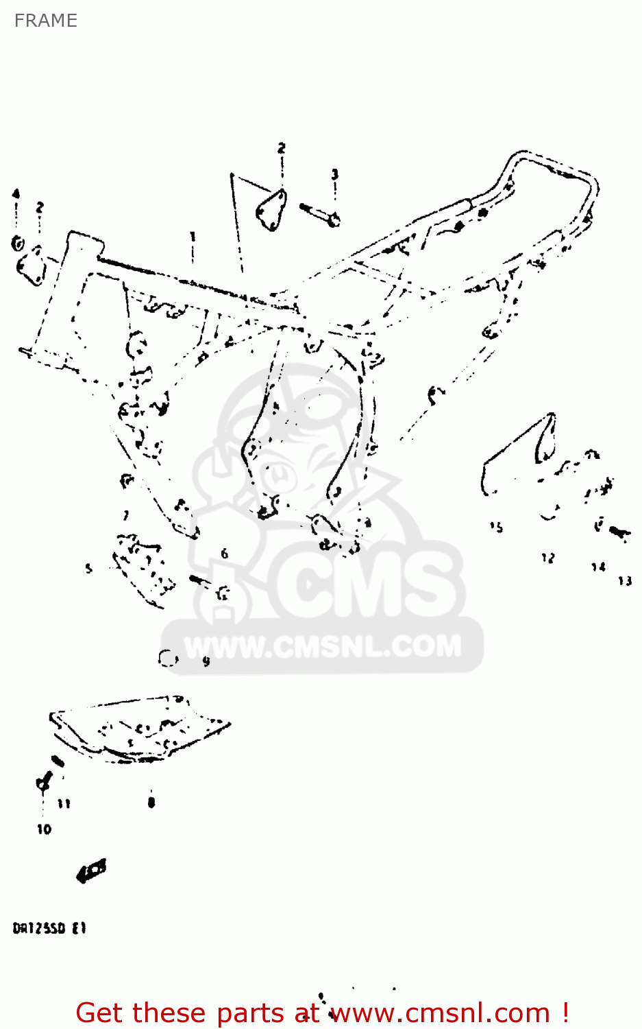 FRAME DR125S 1983 (D)