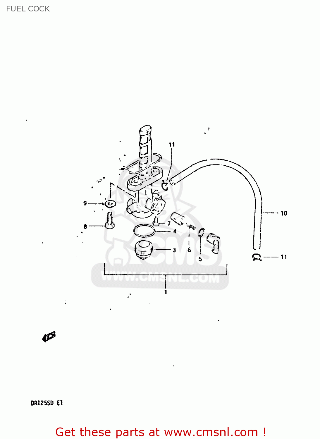FUEL COCK DR125S 1983 (D)