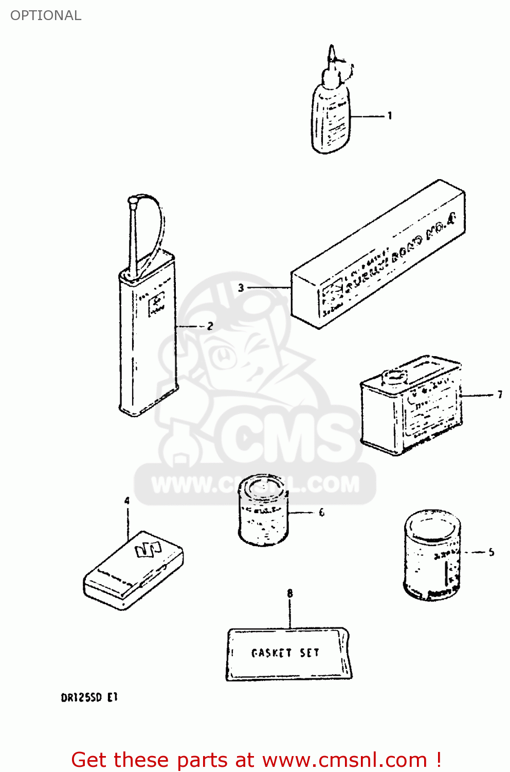 OPTIONAL DR125S 1983 (D)