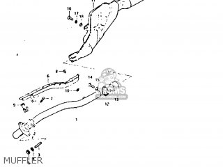 MUFFLER - DR125S 1983 (D)