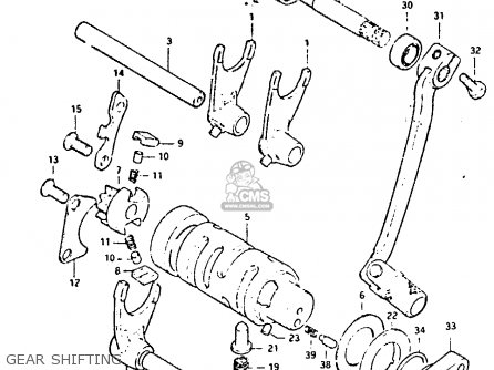 GEAR SHIFTING - DR125S 1983 (D)