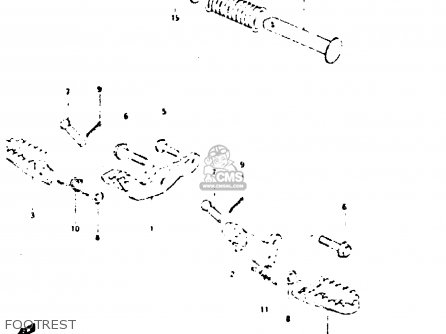 FOOTREST - DR125S 1983 (D)