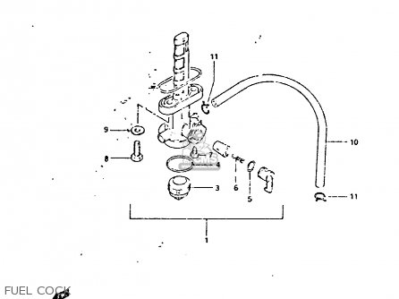 FUEL COCK - DR125S 1983 (D)