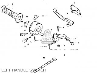 LEFT HANDLE SWITCH - DR125S 1983 (D)