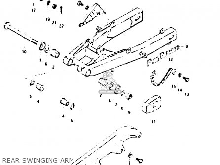 REAR SWINGING ARM - DR125S 1983 (D)