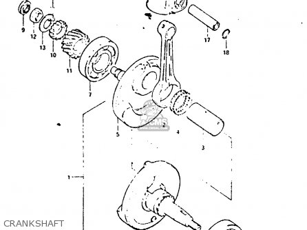 CRANKSHAFT - DR125S 1983 (D)