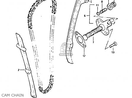 CAM CHAIN - DR125S 1983 (D)