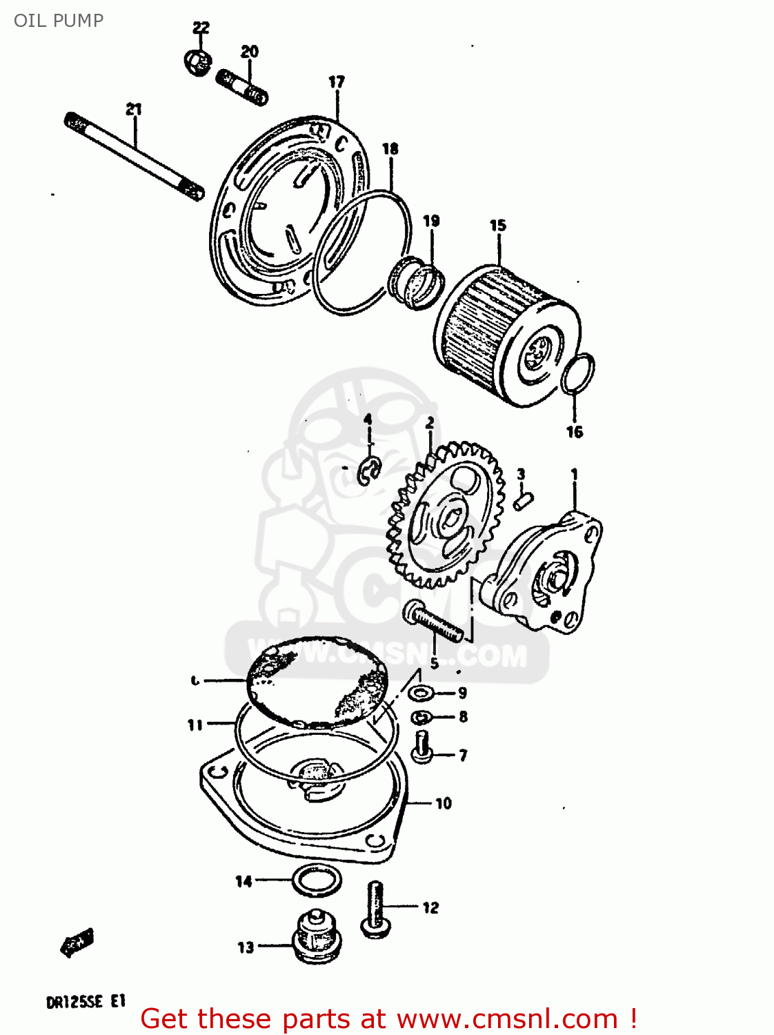 OIL PUMP DR125S 1984 (E)