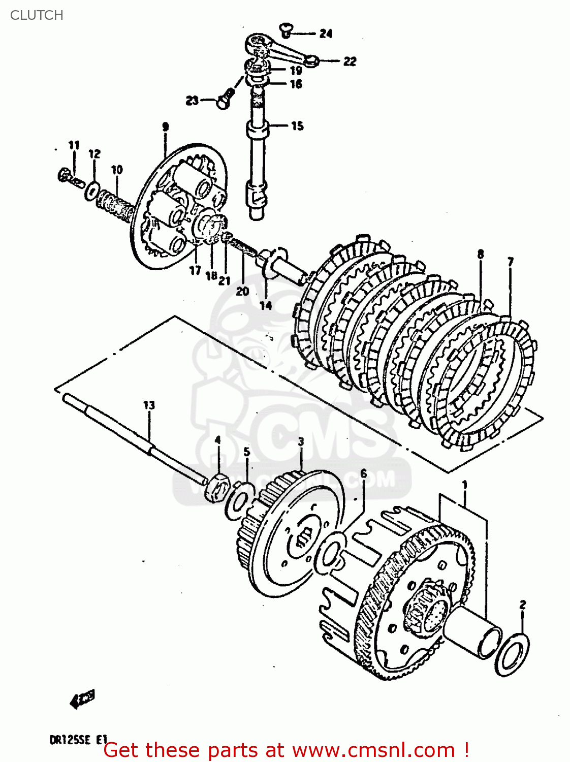 CLUTCH DR125S 1984 (E)