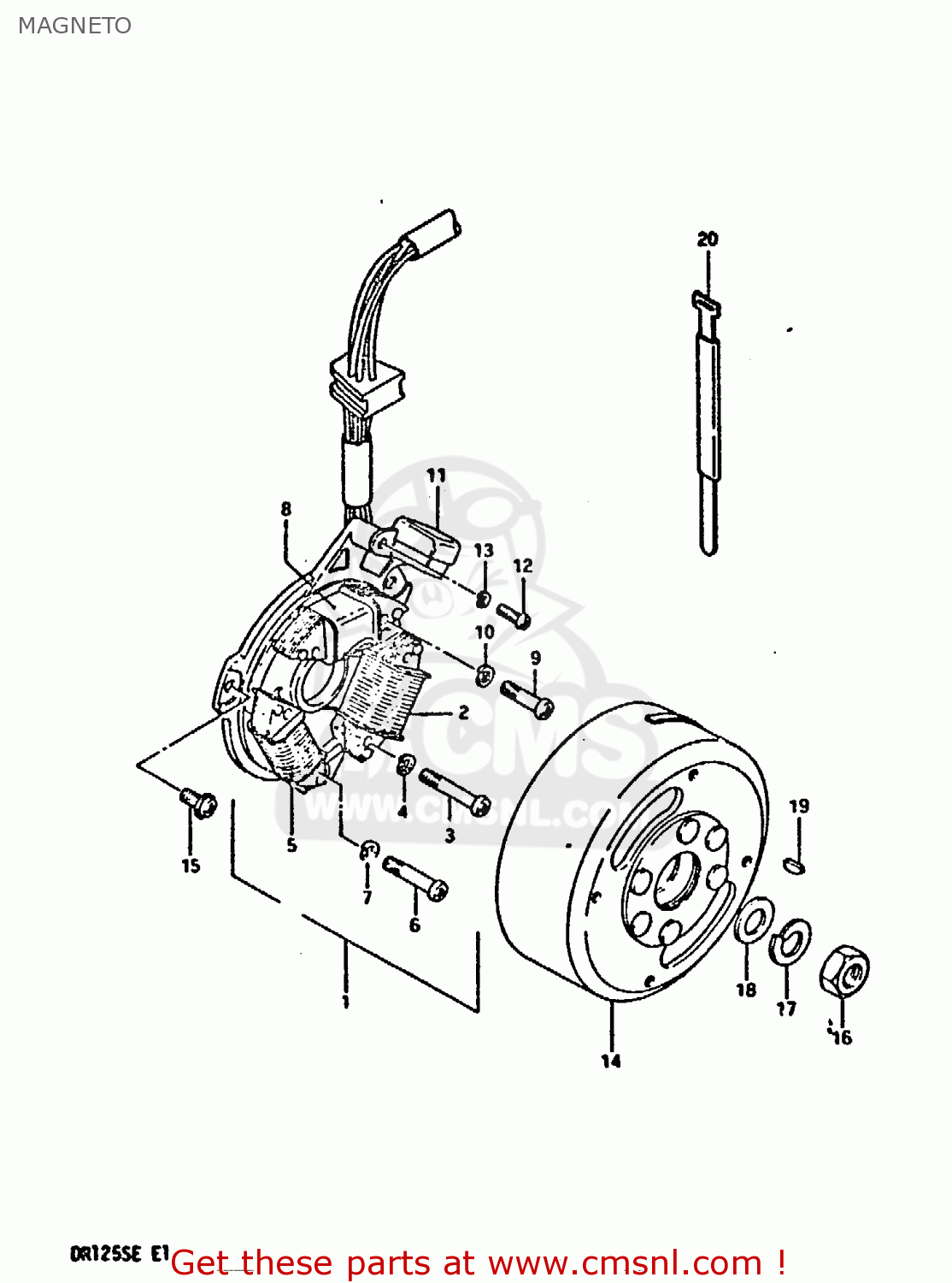 MAGNETO DR125S 1984 (E)