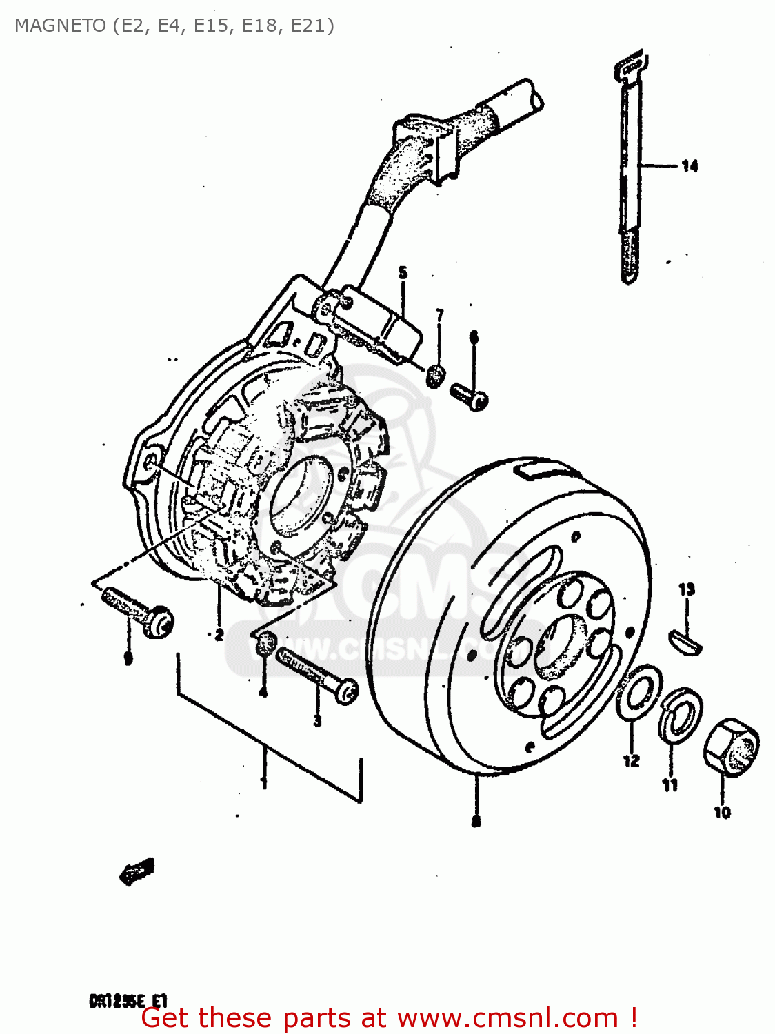 MAGNETO (E2, E4, E15, E18, E21) DR125S 1984 (E)