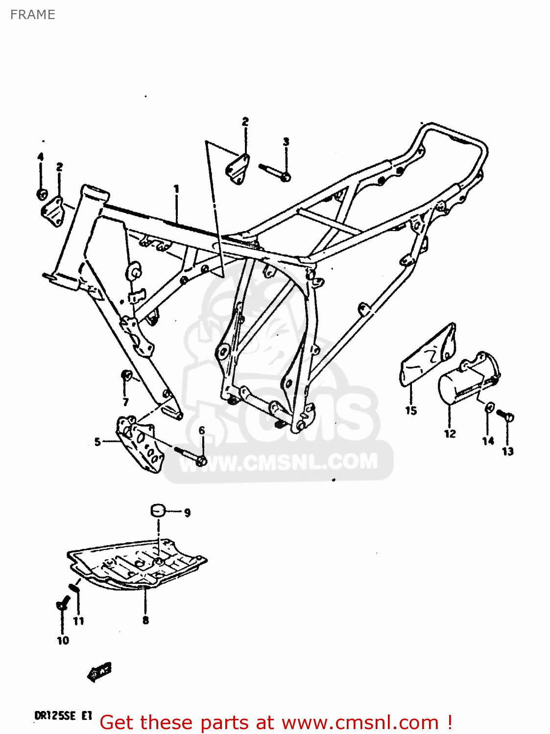 FRAME DR125S 1984 (E)