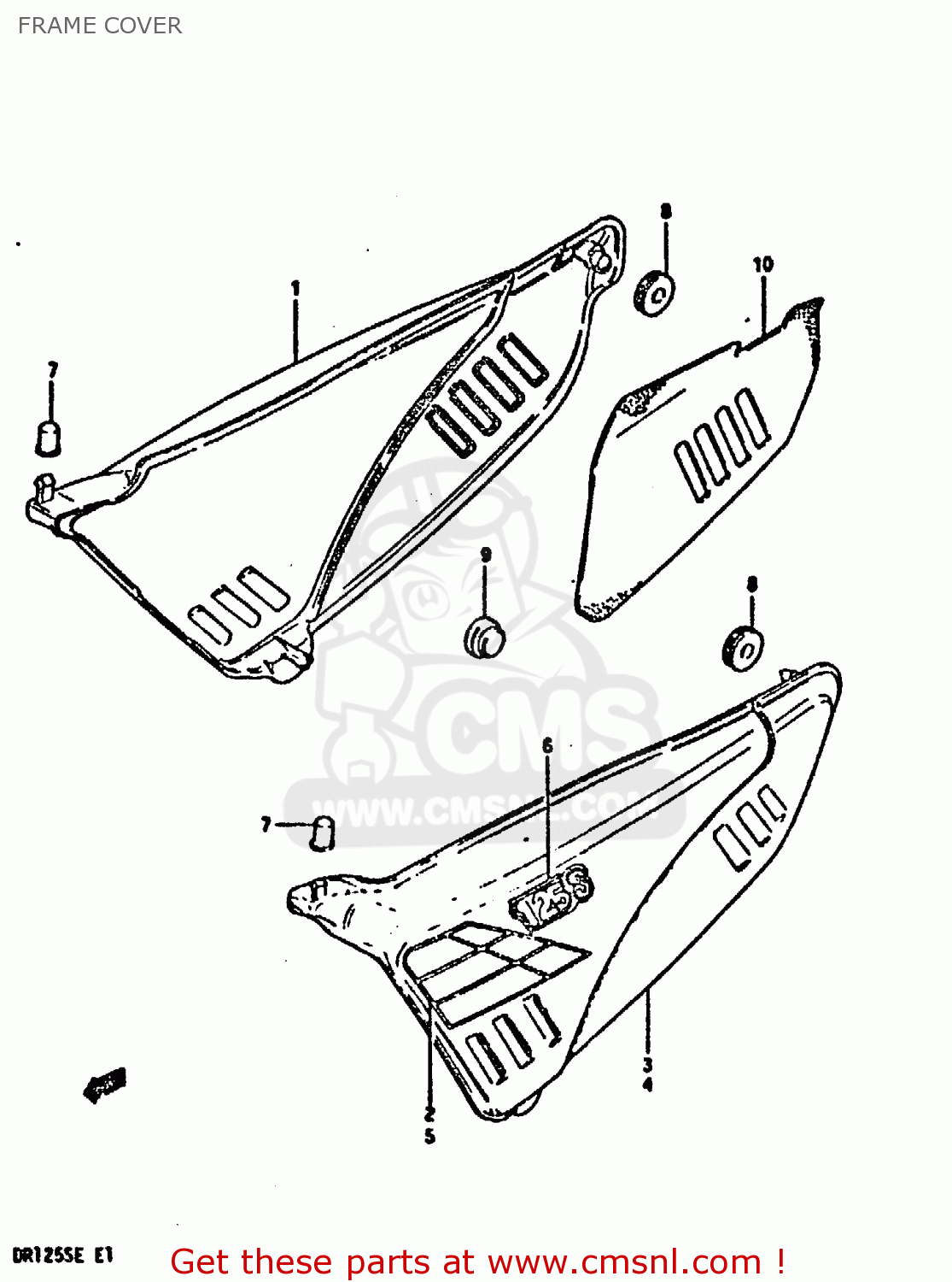 FRAME COVER DR125S 1984 (E)