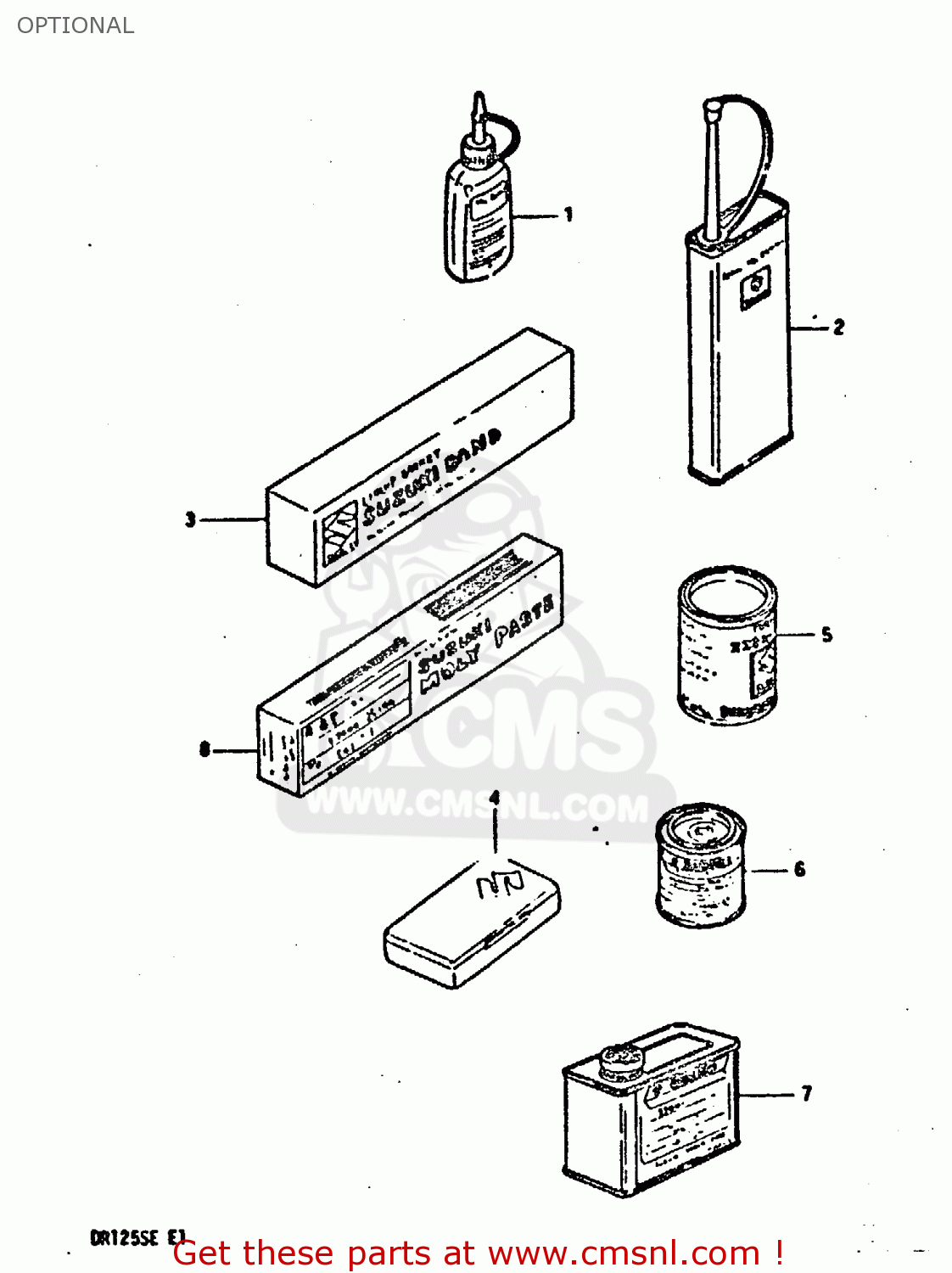OPTIONAL DR125S 1984 (E)