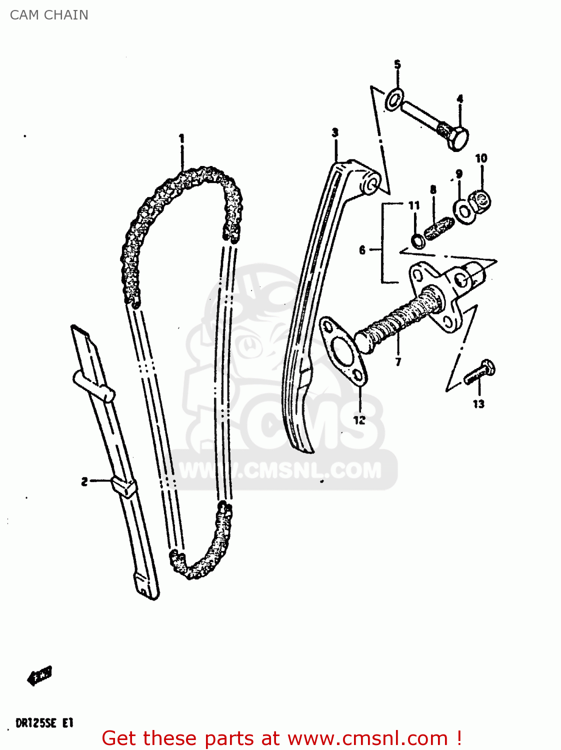 CAM CHAIN DR125S 1984 (E)
