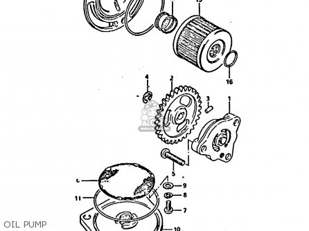 OIL PUMP - DR125S 1984 (E)