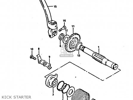 KICK STARTER - DR125S 1984 (E)