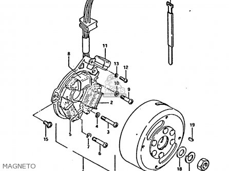 MAGNETO - DR125S 1984 (E)