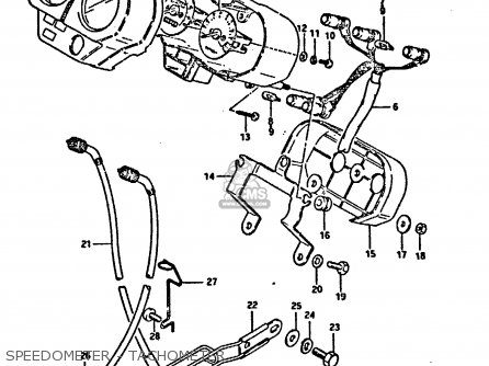 SPEEDOMETER - TACHOMETER - DR125S 1984 (E)
