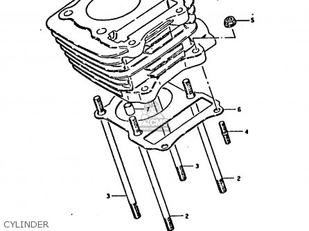 CYLINDER - DR125S 1984 (E)