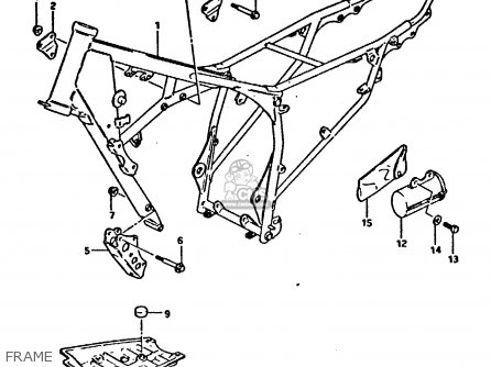 FRAME - DR125S 1984 (E)