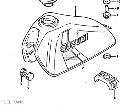 FUEL TANK - DR125S 1984 (E)