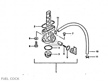 FUEL COCK - DR125S 1984 (E)