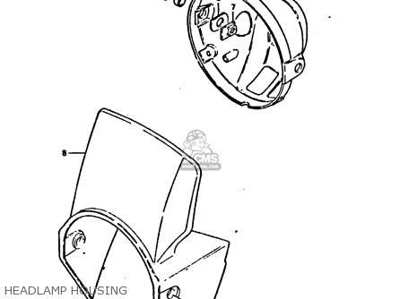 HEADLAMP HOUSING - DR125S 1984 (E)