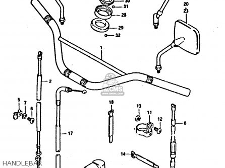 HANDLEBAR - DR125S 1984 (E)