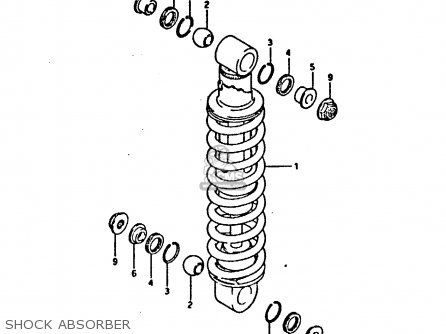 SHOCK ABSORBER - DR125S 1984 (E)
