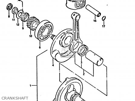 CRANKSHAFT - DR125S 1984 (E)