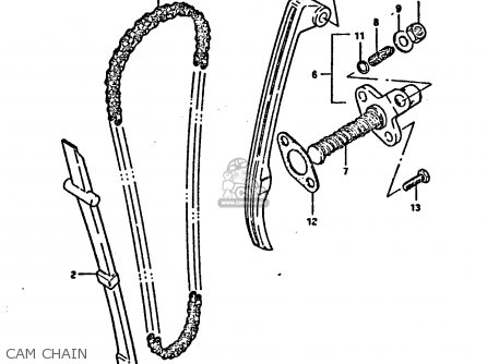 CAM CHAIN - DR125S 1984 (E)
