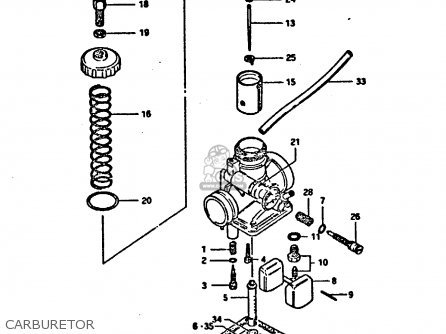 CARBURETOR - DR125S 1984 (E)