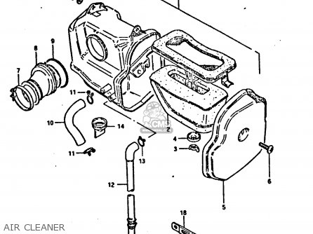 AIR CLEANER - DR125S 1984 (E)